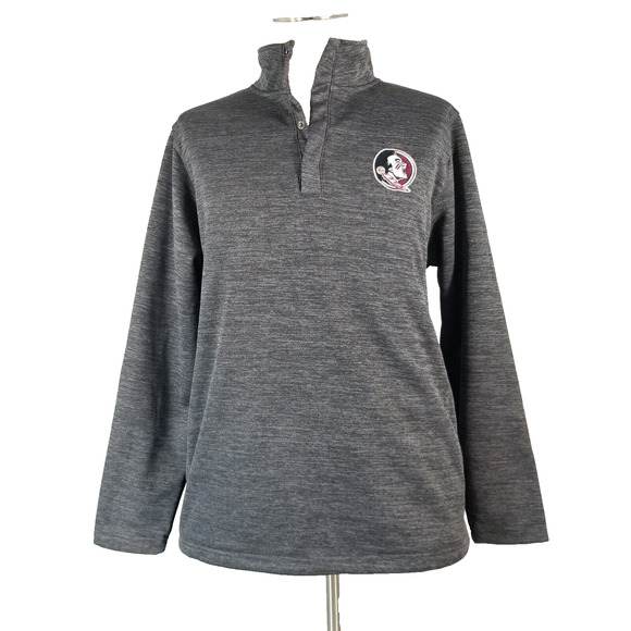 Colosseum Florida State Seminoles fleece jacket womens XL extra large gray - Picture 1 of 12